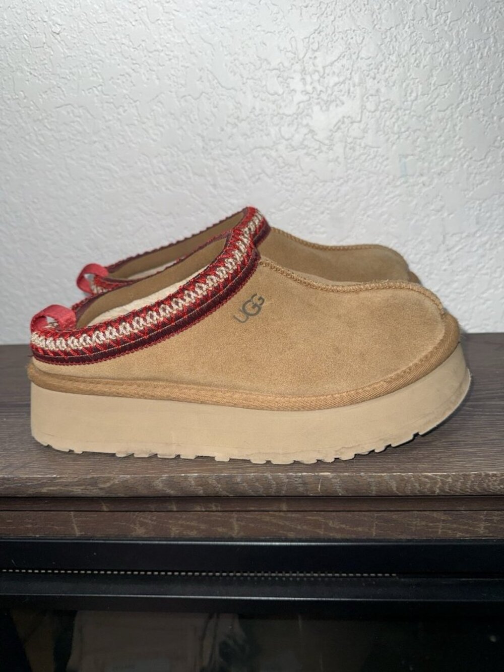 Ugg Tazz II Platform Slippers Chestnut Women’s US 7EU 38 Authentic - Picture 3 of 8
